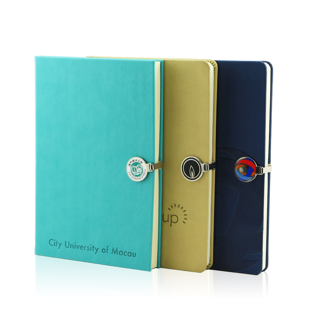 Notebook with Metal Badge