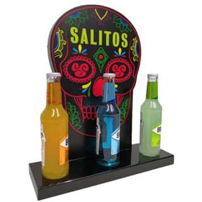 Acrylic Base Back Bar Display