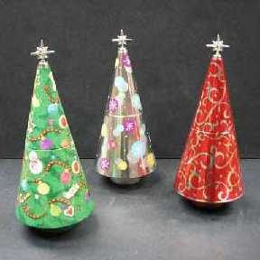 Cone shape Tinplate Xmas Tree